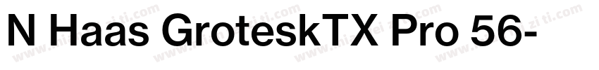 N Haas GroteskTX Pro 56字体转换